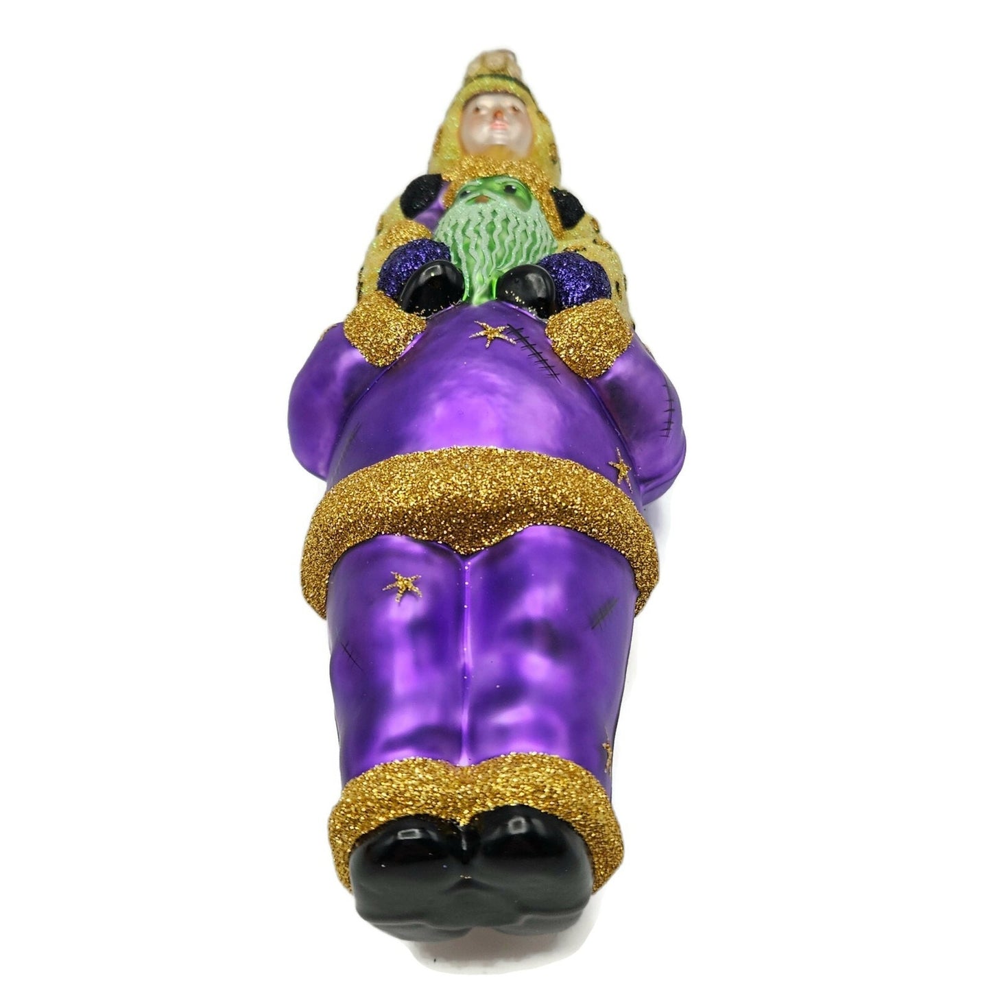 Patricia Breen Carry Me Santa Frankenstein Leopard Boy Stars Halloween Ornament