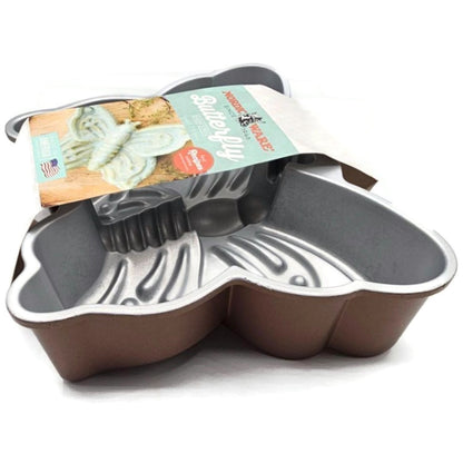 Butterfly Cake Pan Cast Aluminum Spring Summer Non Stick 9 Cups Nordic Ware Bug