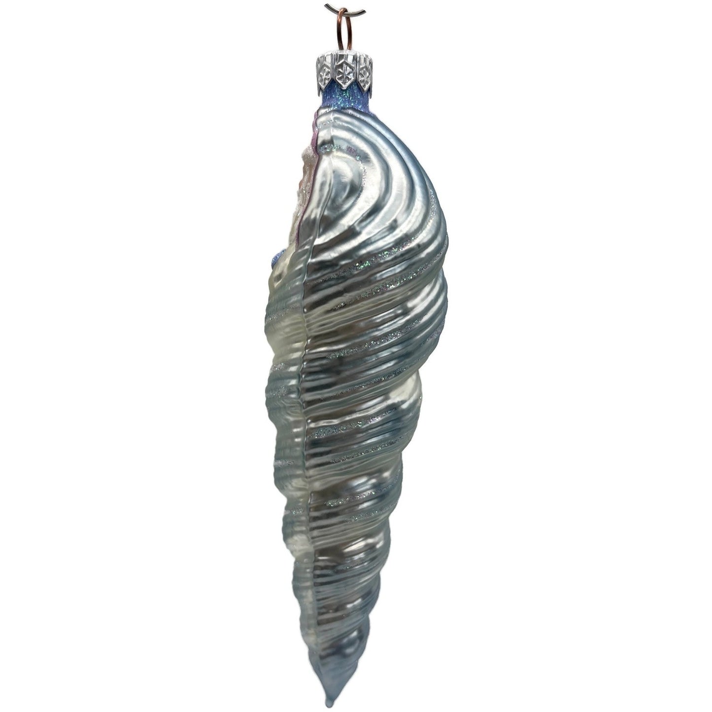 Patricia Breen Triton Santa Blue Pearl Suit Summer Nautical Christmas Ornament