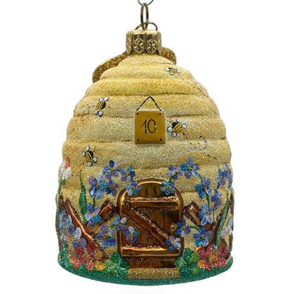 Patricia Breen Chelsea Beeskep Bees Flowers Spring Holiday Christmas Ornament