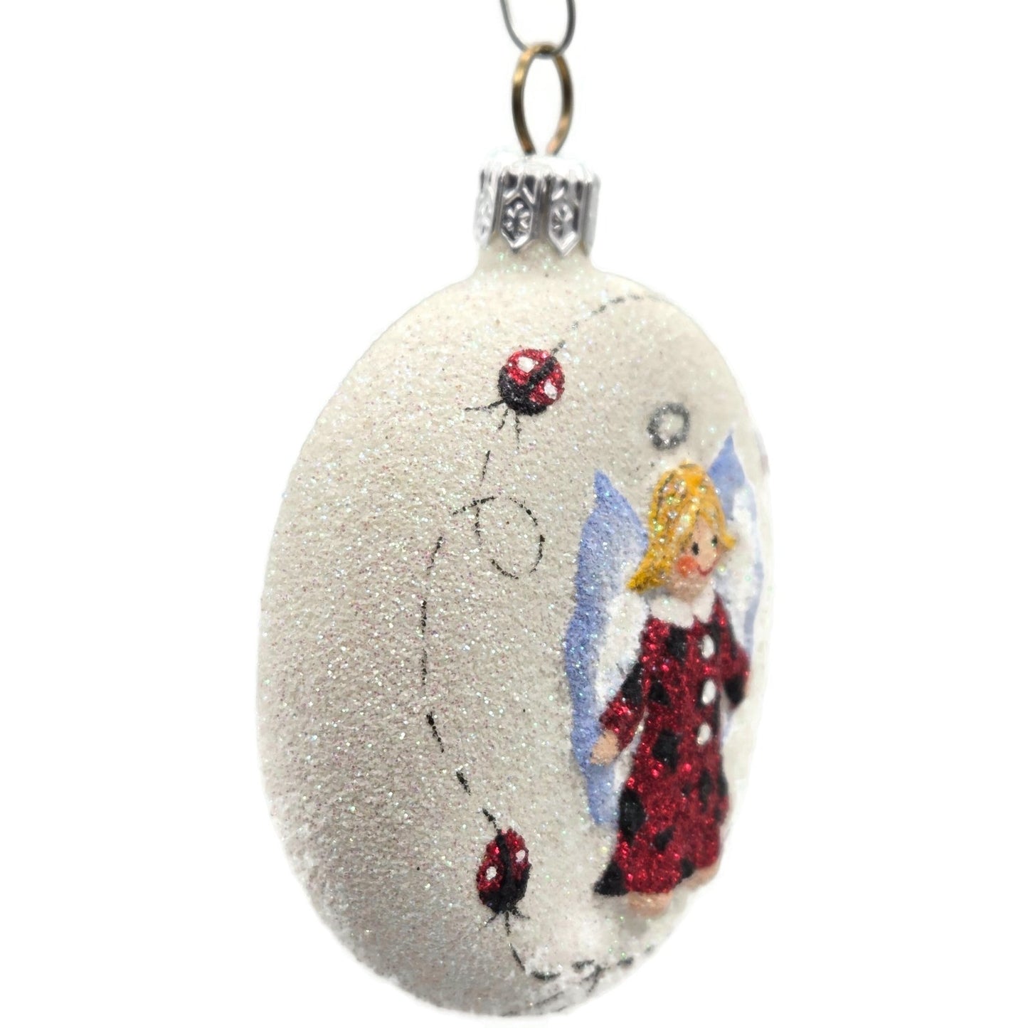 Patricia Breen Littlest Angel Medallion Ladybug Spring Christmas Tree Ornament