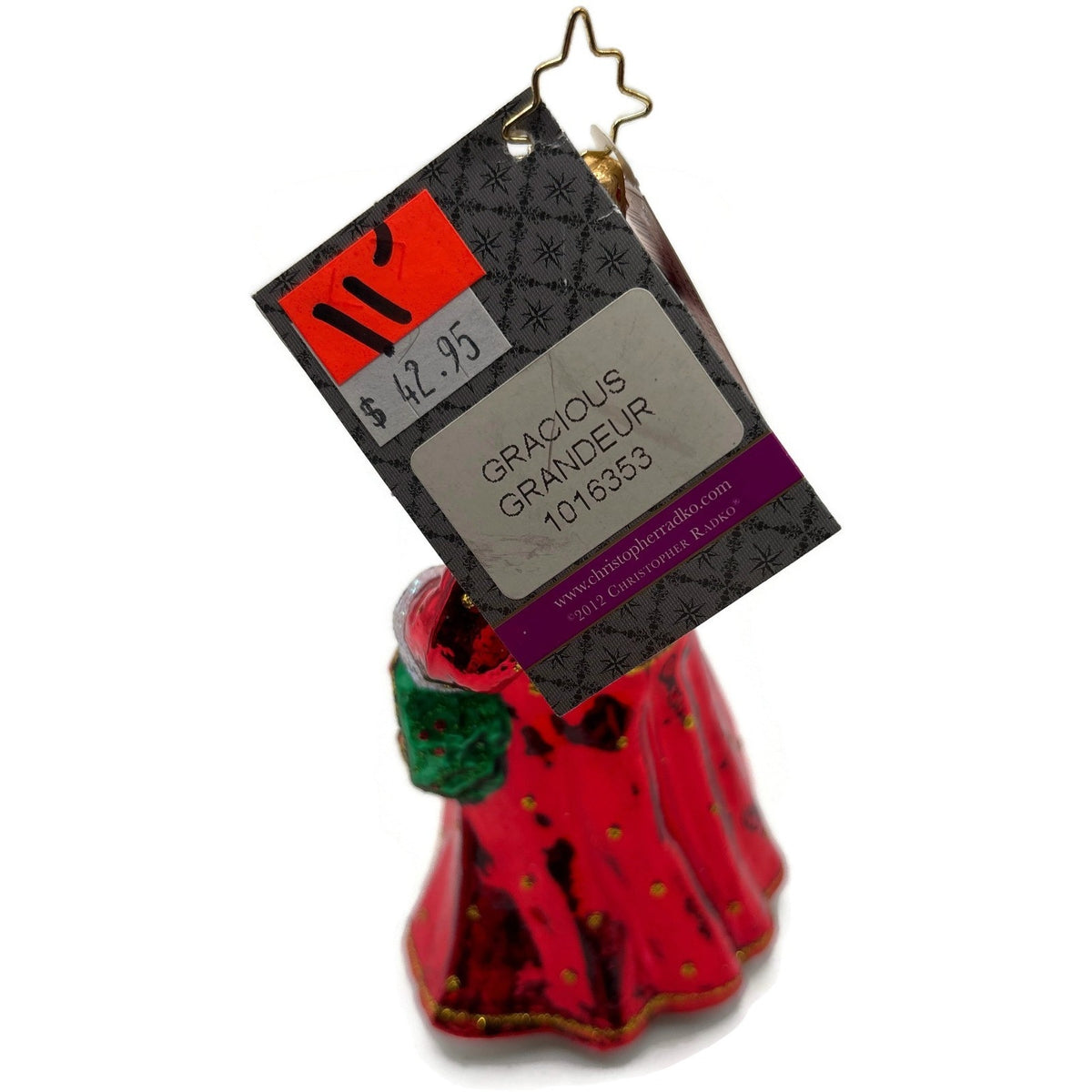 Christopher Radko Gracious Grandeur Santa Claus Glass Christmas Ornament 1016353
