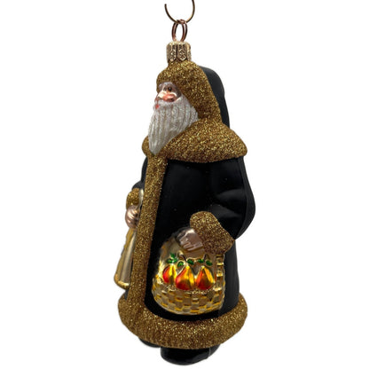 Patricia Breen Santa Partridge Pear Black Bird 12 Days of Christmas Ornament
