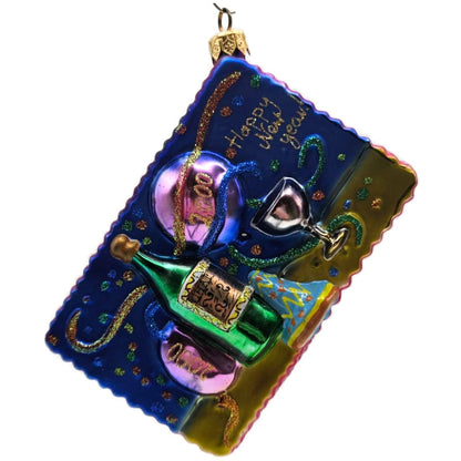Christopher Radko 2000 Time of Your Life Postcard New Years Christmas Ornament