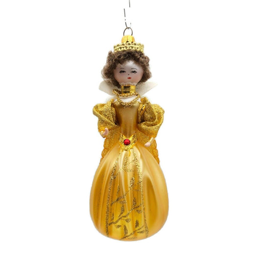 Sofferia De Carlini Queen Victorian Lady Gold Italian Christmas Tree Ornament