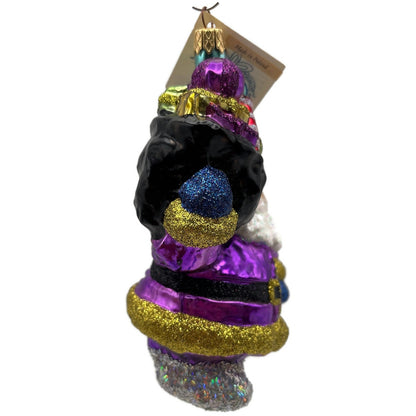 Larry Fraga A Sack Full of Goodies Santa Glitter Series Christmas Tree Ornament