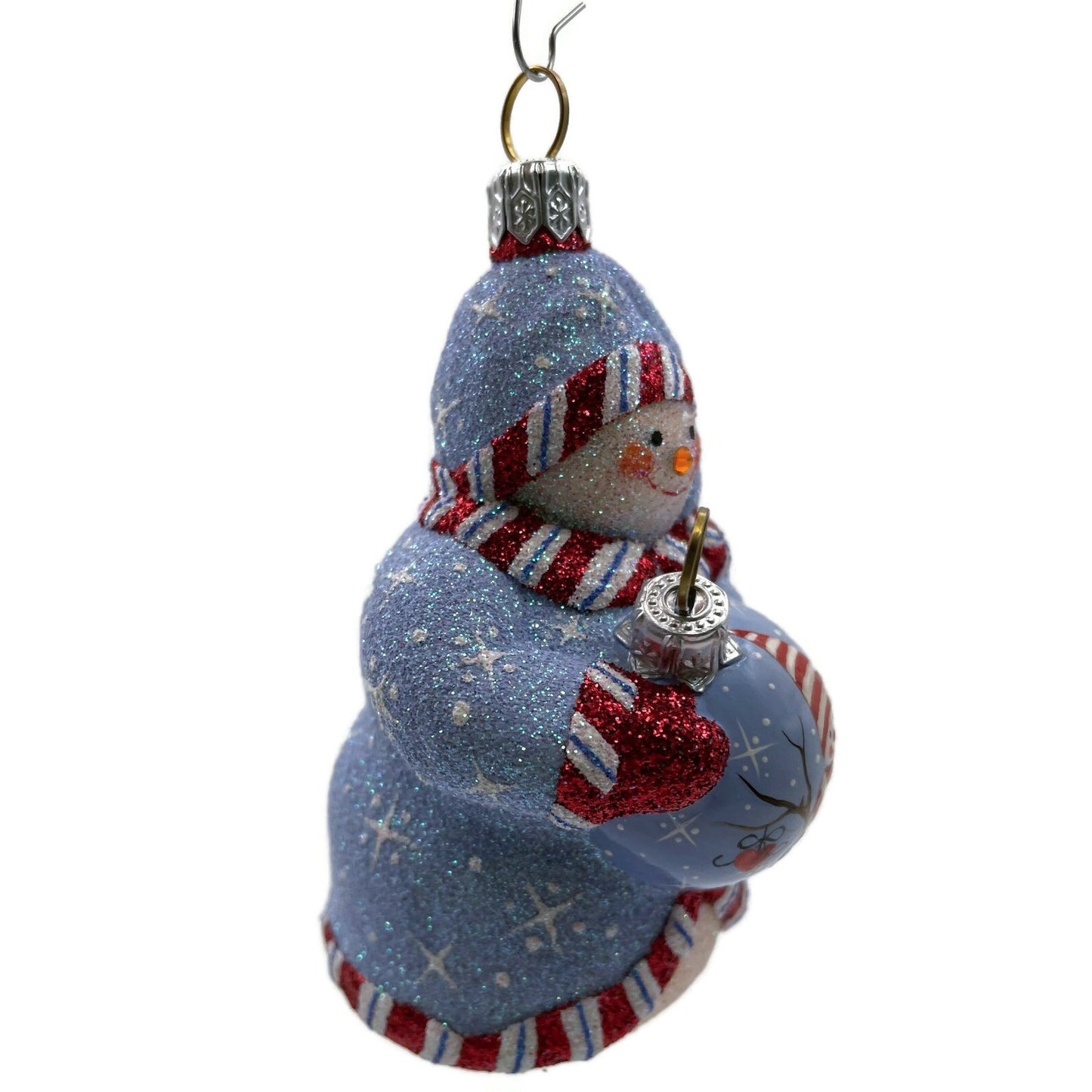 Patricia Breen Ornamental Snowman Blue Christmas Holiday Tree Ornament