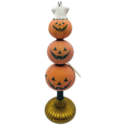 Patricia Breen Ghostly Finial Bats Spiders Jack-O-Lantern Halloween Tree Topper