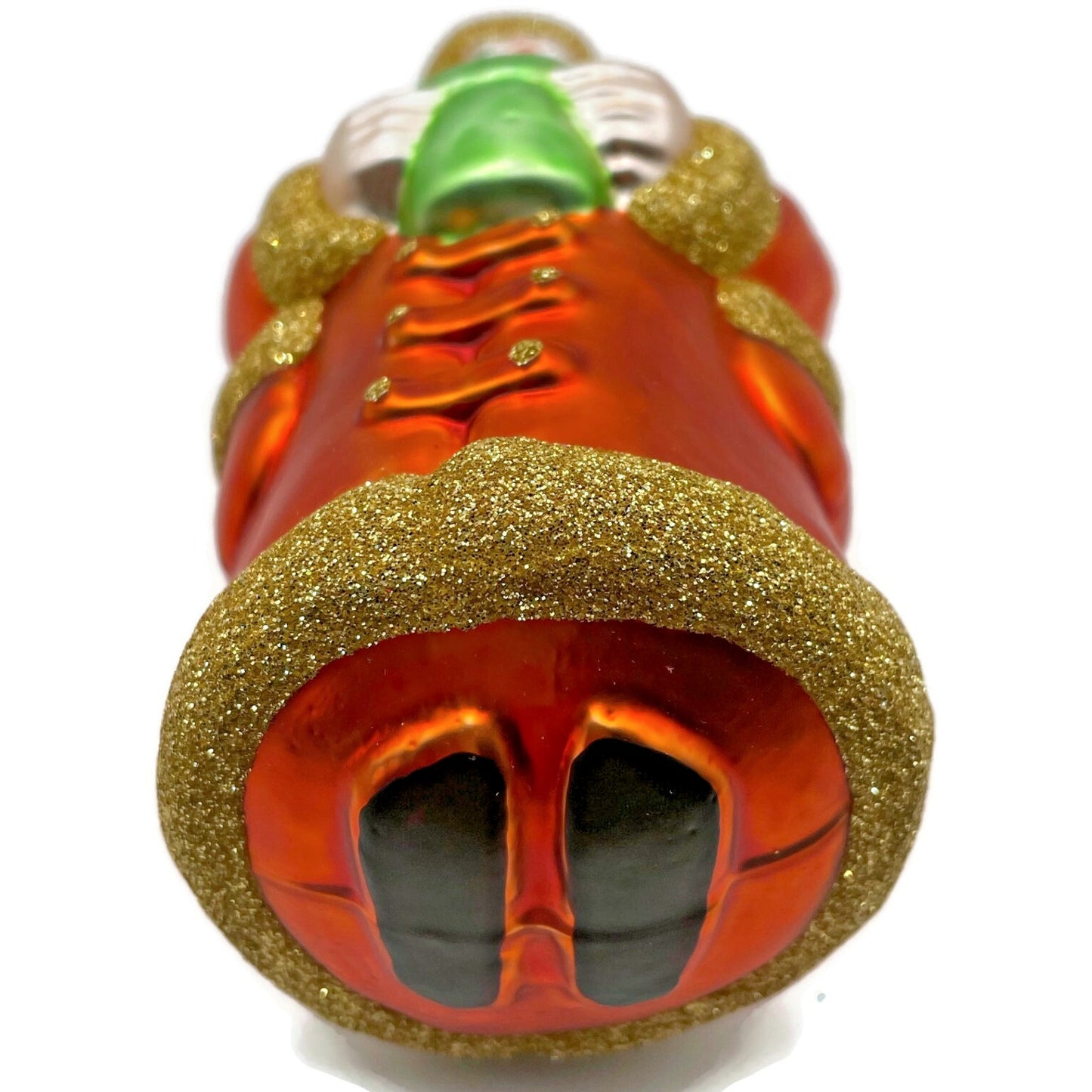 Patricia Breen Trustee Garden Santa Claus Orange Spring Christmas Tree Ornament