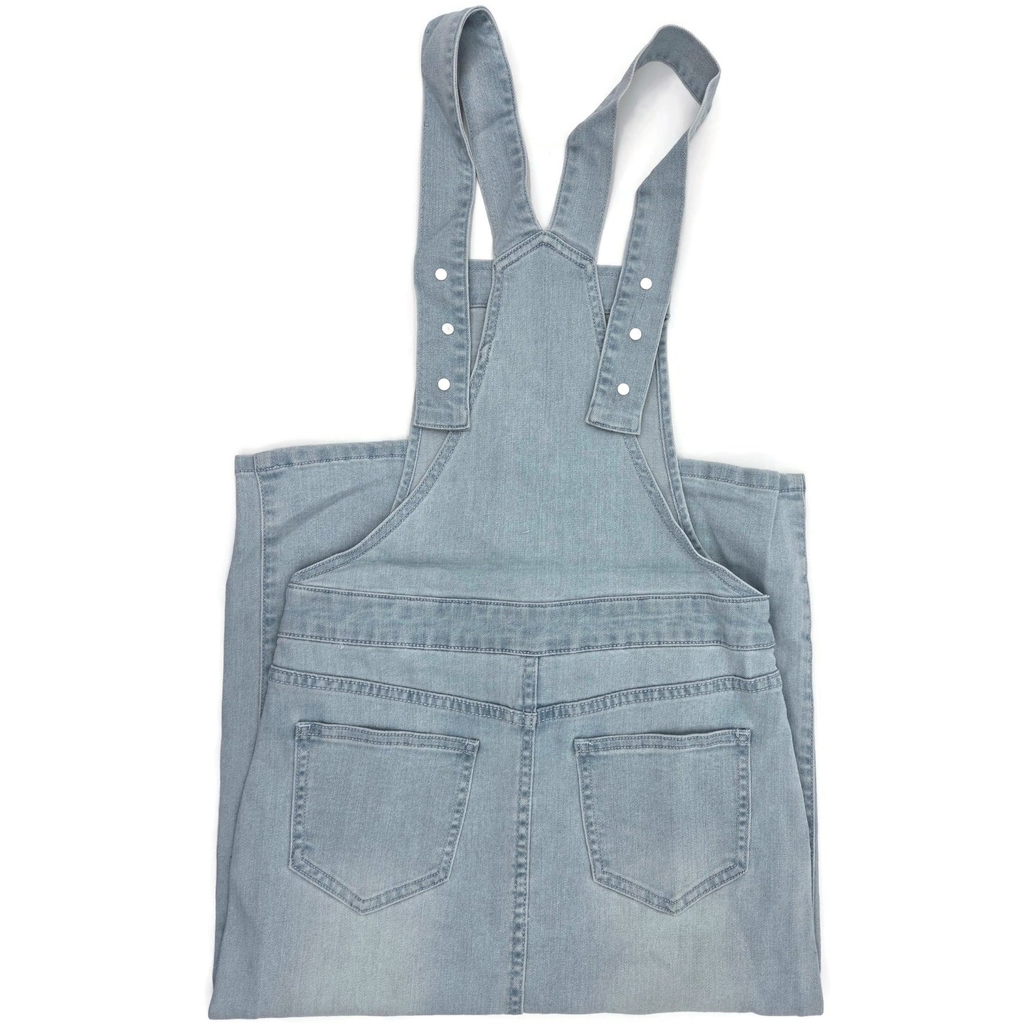 Denim Overall Dress Light Indigo Blue The Esther Women’s Small Boutique Fashion
