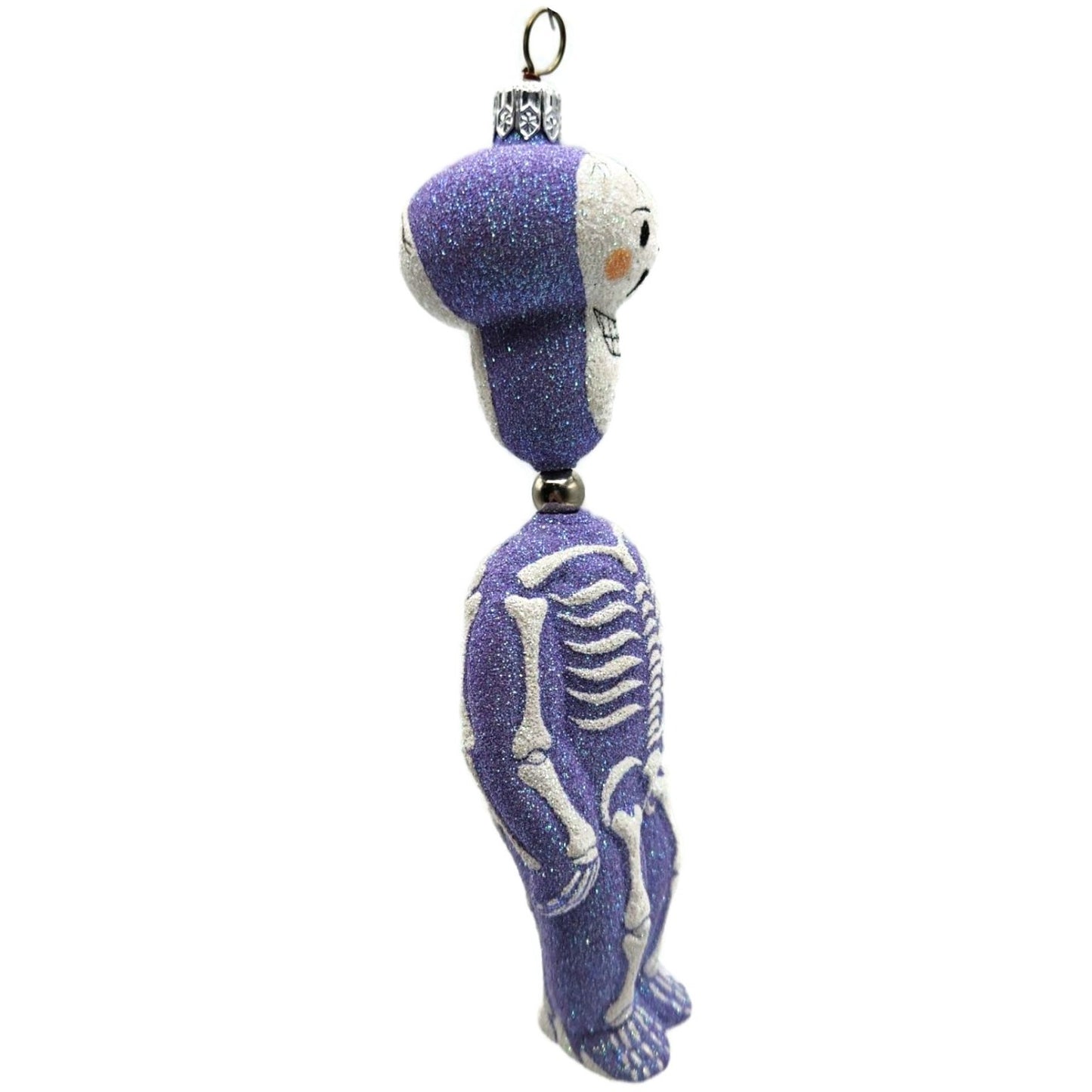Patricia Breen Kinetic Skelton Lavender Halloween Christmas Tree Ornament 2325