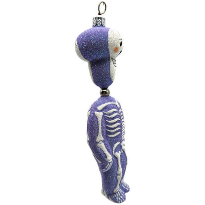 Patricia Breen Kinetic Skelton Lavender Halloween Christmas Tree Ornament 2325