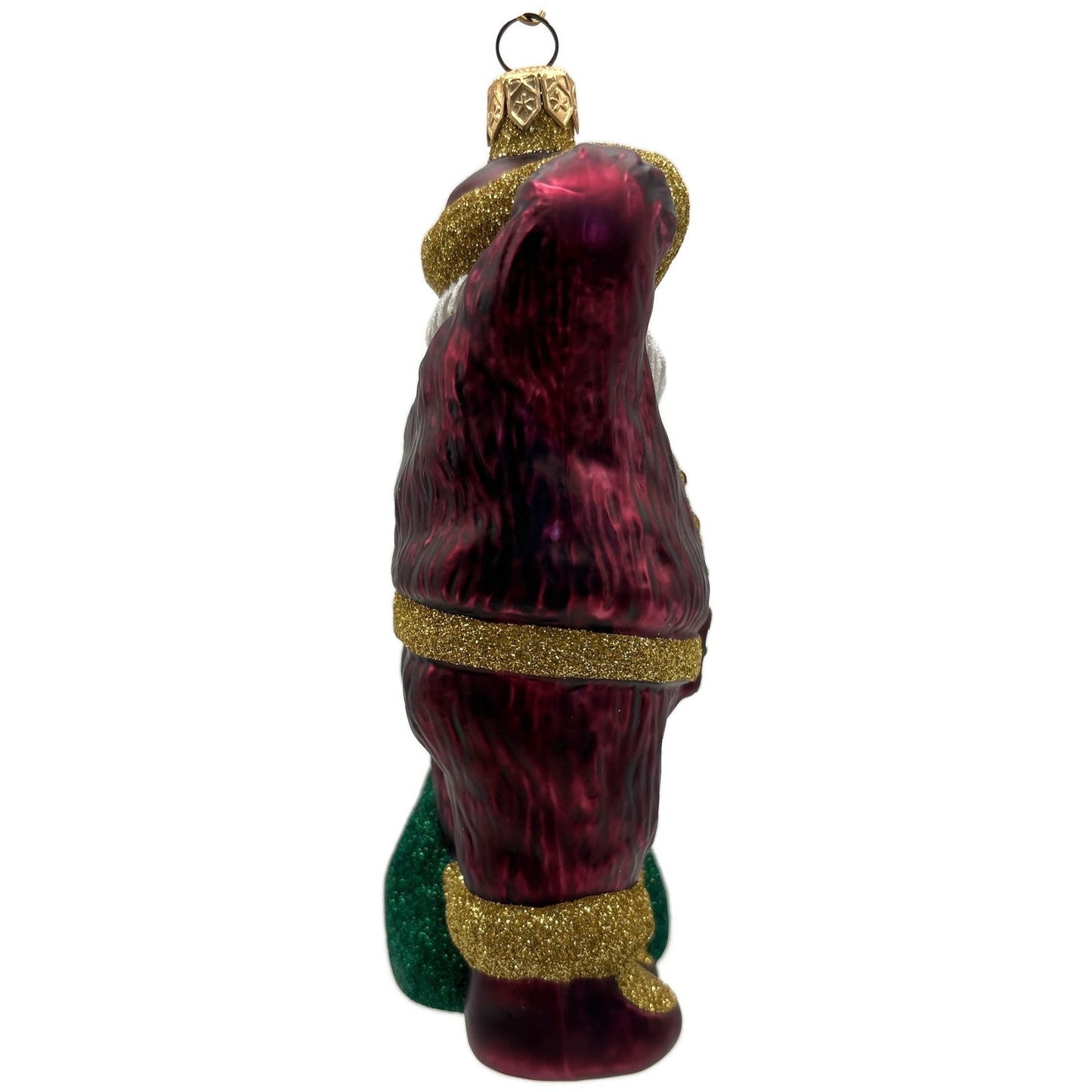 Patricia Breen A Santa For Thomas Bordeaux Green Sack Christmas Tree Ornament