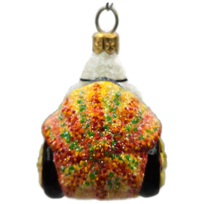 Patricia Breen Halloween Hybrid Orange Gourd Ghost Glass Christmas Ornament 3011