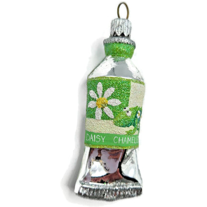 Patricia Breen Miniature Paint Tube Chameleon Daisy Spring Christmas Ornament