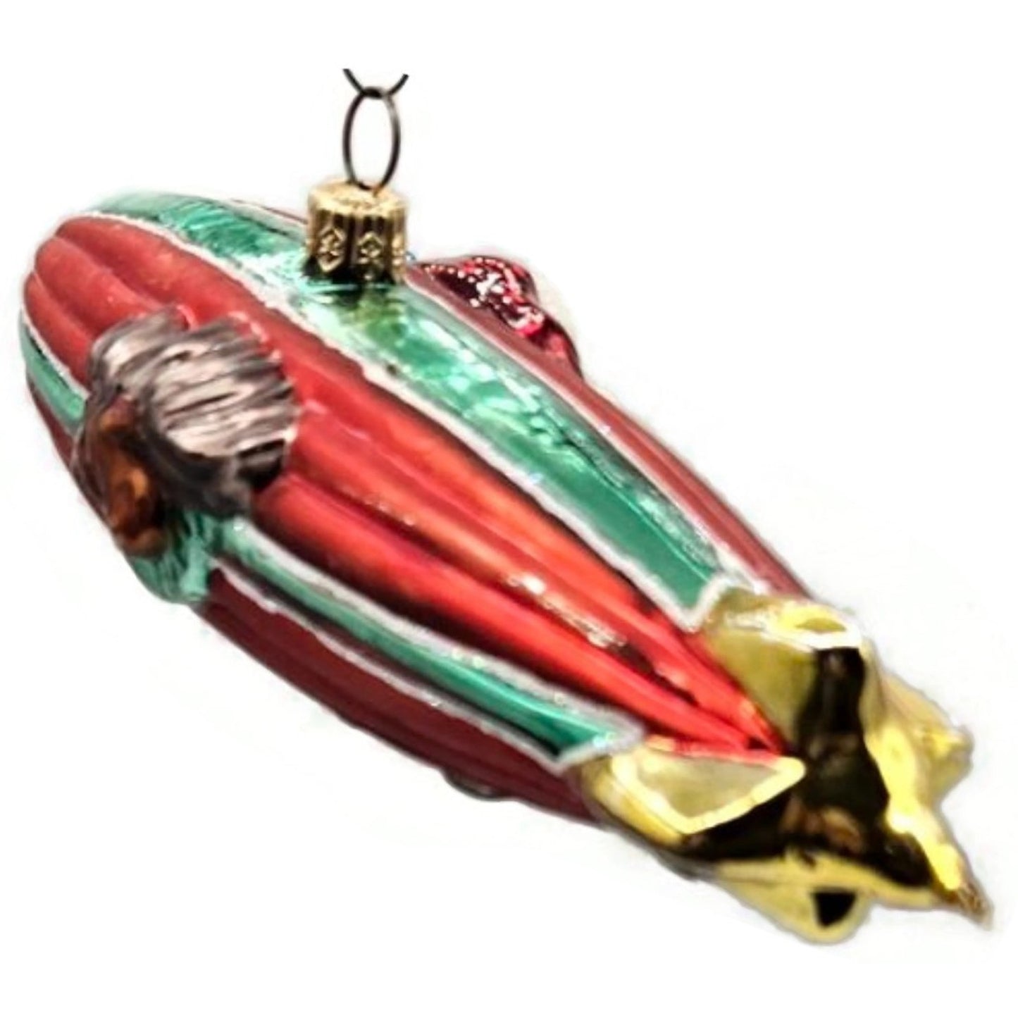 Christopher Radko Zippedee Zeppelin Blimp Santa Claus Christmas Tree Ornament
