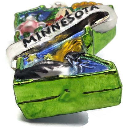 Christopher Radko Minnesota Land of 10,000 Lakes Christmas Tree Ornament 3010670