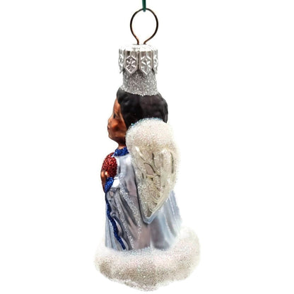 Patricia Breen Quartet of Angels Pastel Heart Blue Christmas Tree Ornament