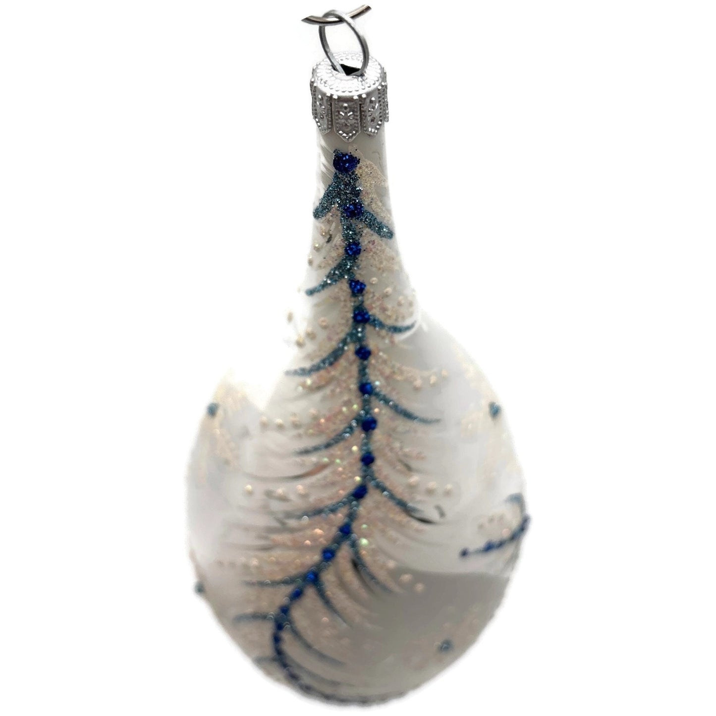 Heartfully Yours Christopher Radko Lismore Drop Glass Christmas Tree Ornament