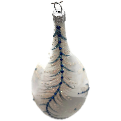 Heartfully Yours Christopher Radko Lismore Drop Glass Christmas Tree Ornament