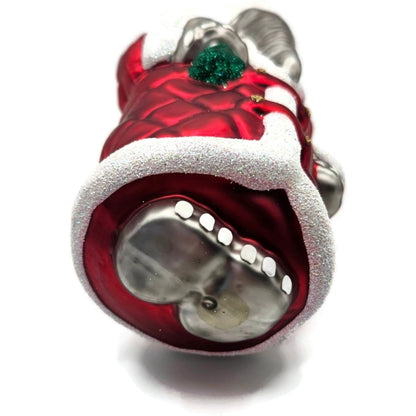 Patricia Breen Christmas at the Zoo Elephant Red Glitter Christmas Ornament CATZ