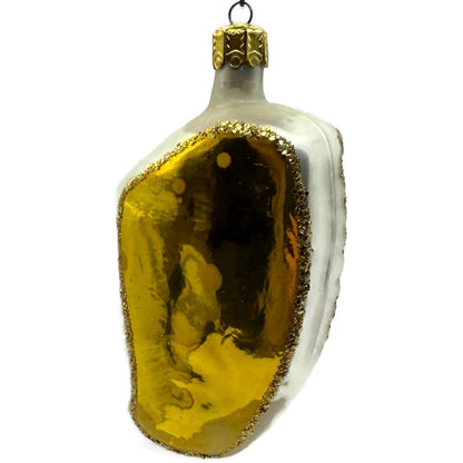 Christopher Radko Angel On Harp Gold Glass Christmas Tree Ornament 90-046-0