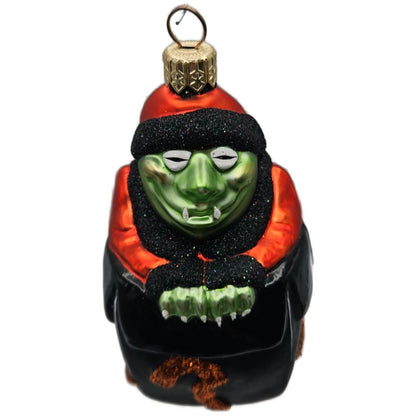 Patricia Breen MMMonster Present Black Orange Halloween Christmas Ornament 9920