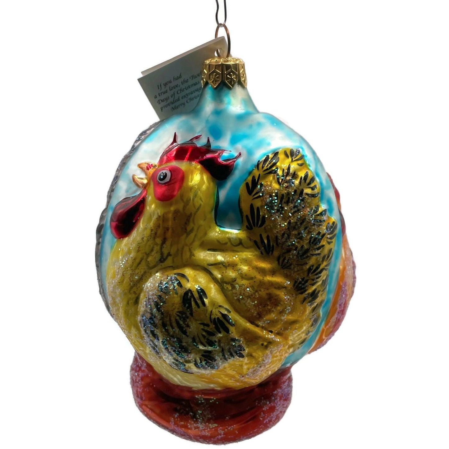 Christopher Radko Three French Hens 12 Days Of Christmas Tree Ornament