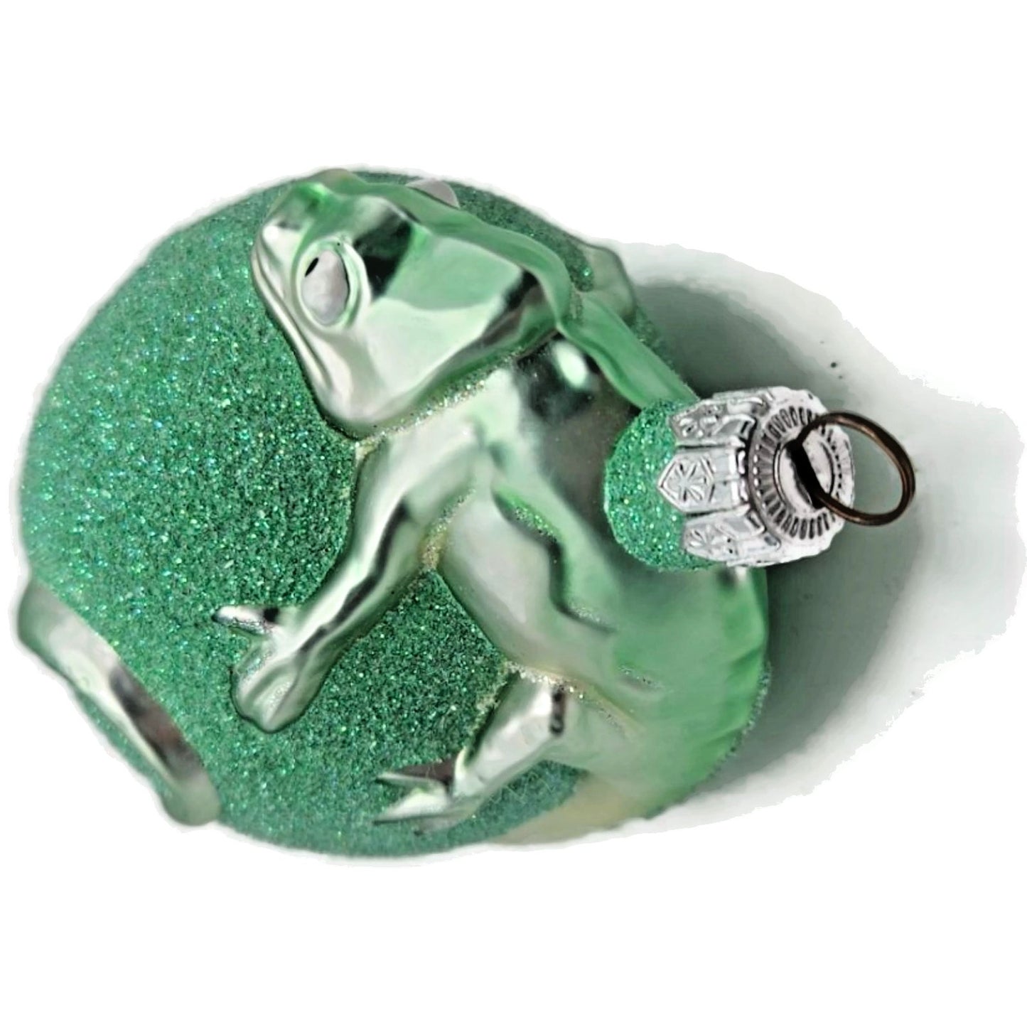 Patricia Breen Chameleon Mint Green Glittered Christmas Holiday Tree Ornament