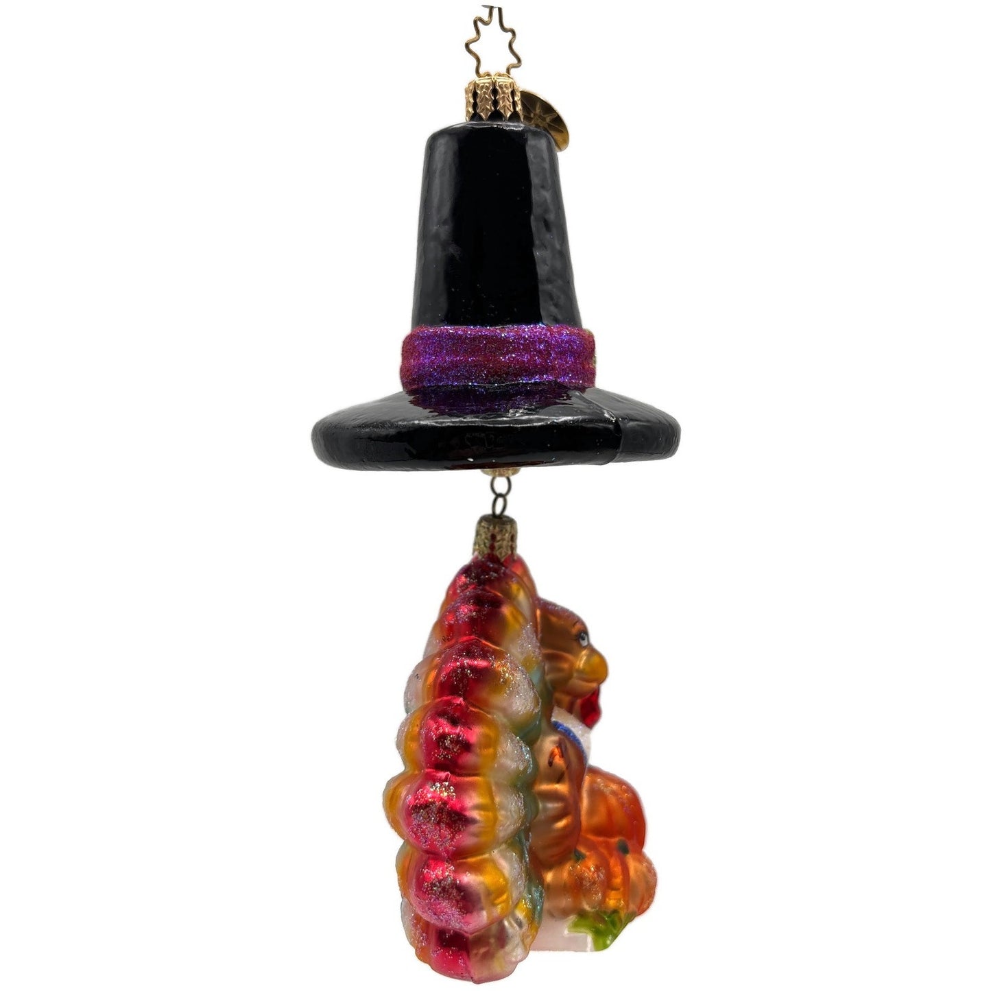 Christopher Radko Hats Off to Tom Thanksgiving Christmas Tree Ornament 02-0297-0
