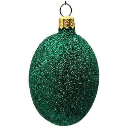 Patricia Breen Cleopatras Scarab Green Gold Beetle Glass Christmas Ornament 9709