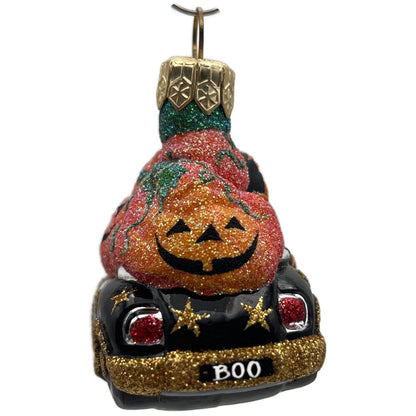 Patricia Breen Knightsbridge Santa Halloween Black Pumpkin Christmas Ornament