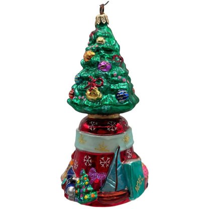 Christopher Radko O'Tannenbell Tree Bell Green Christmas Ornament 00-019-0