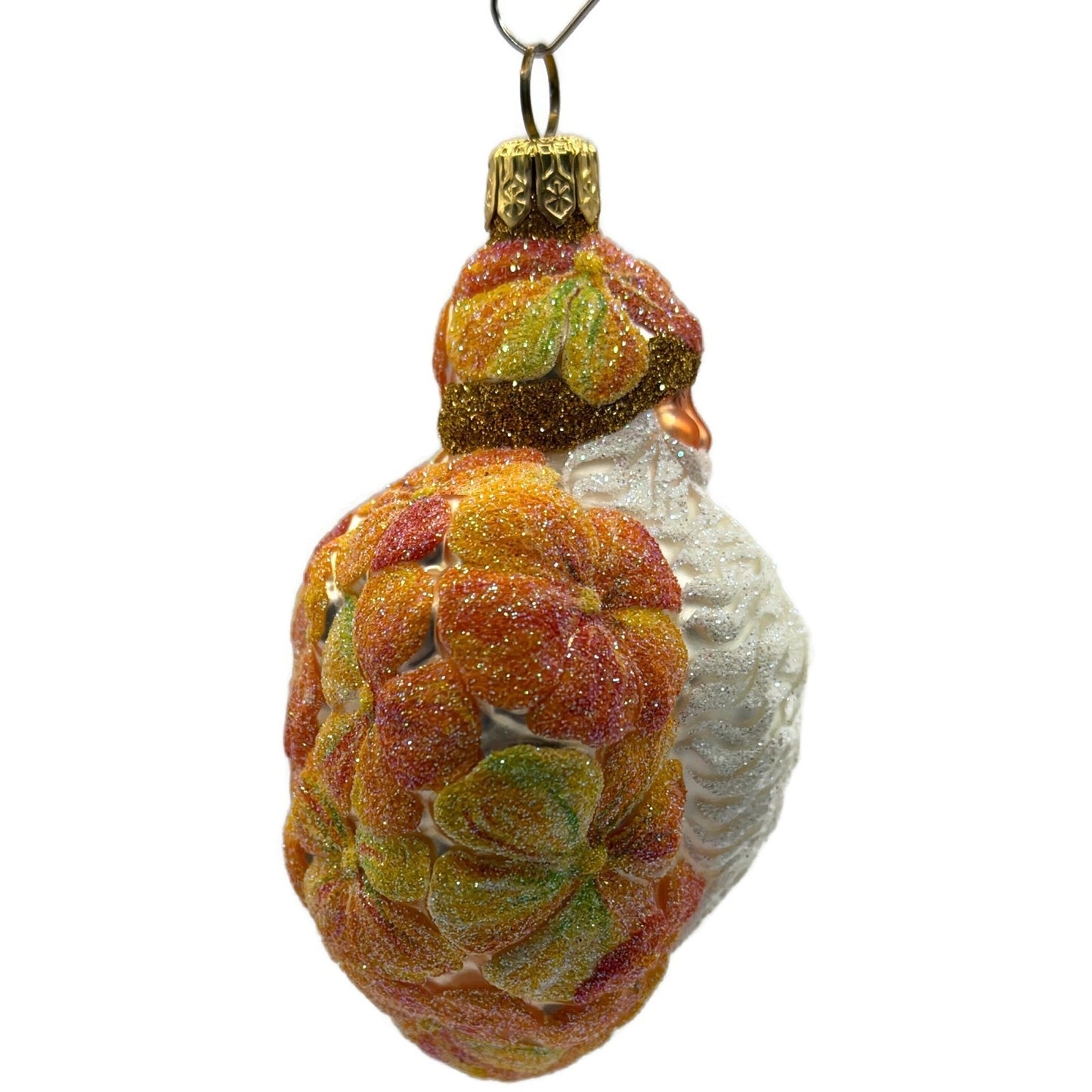 Patricia Breen Heart For Henry Nasturtium Orange Flower Santa Spring Ornament