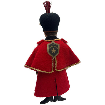 Gladys Boalt FAO Schwarz Soldier Red Fabric Christmas Tree Ornament Signed