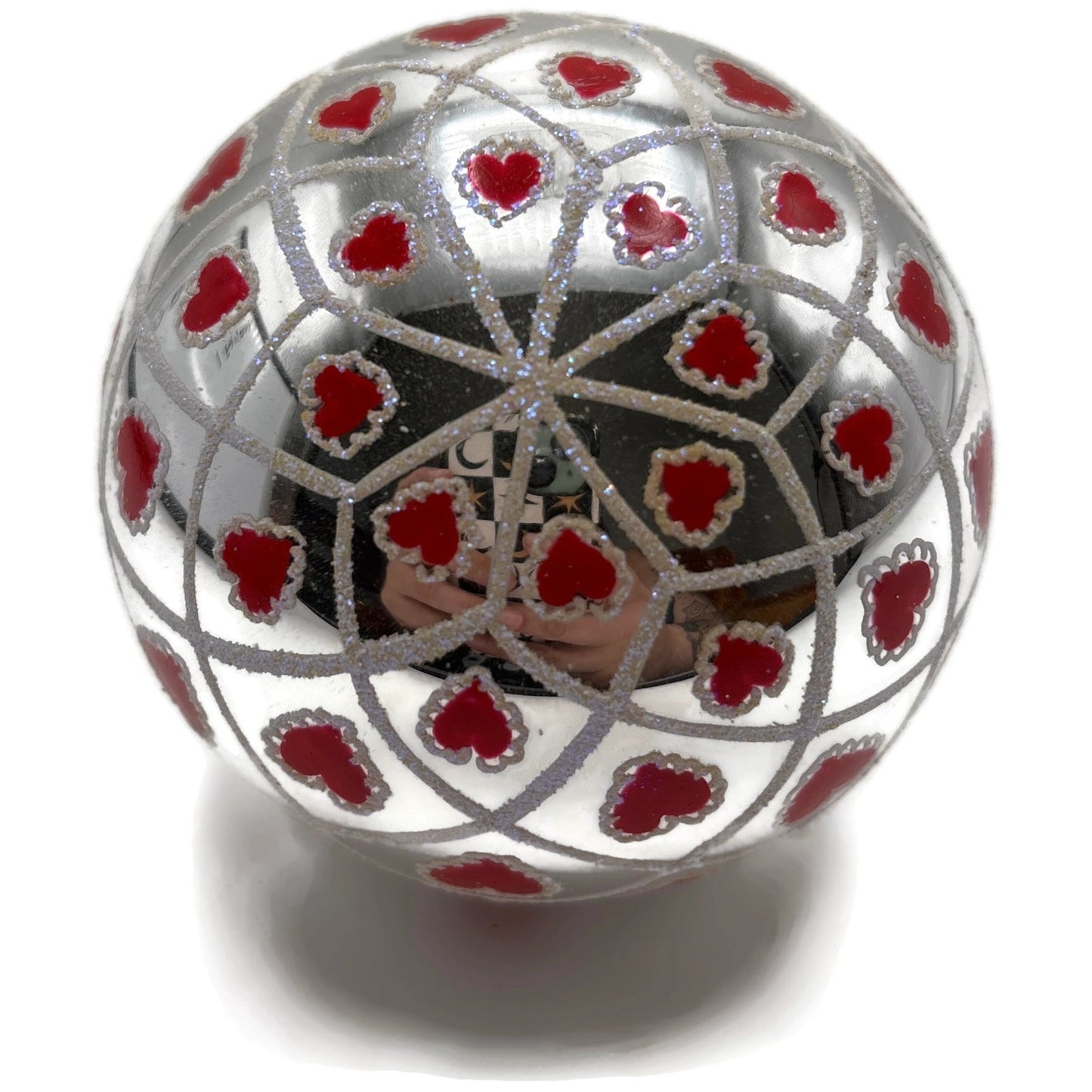 Christopher Radko Petite Many Splendored Heart Valentines Day Ornament 01-0668-0