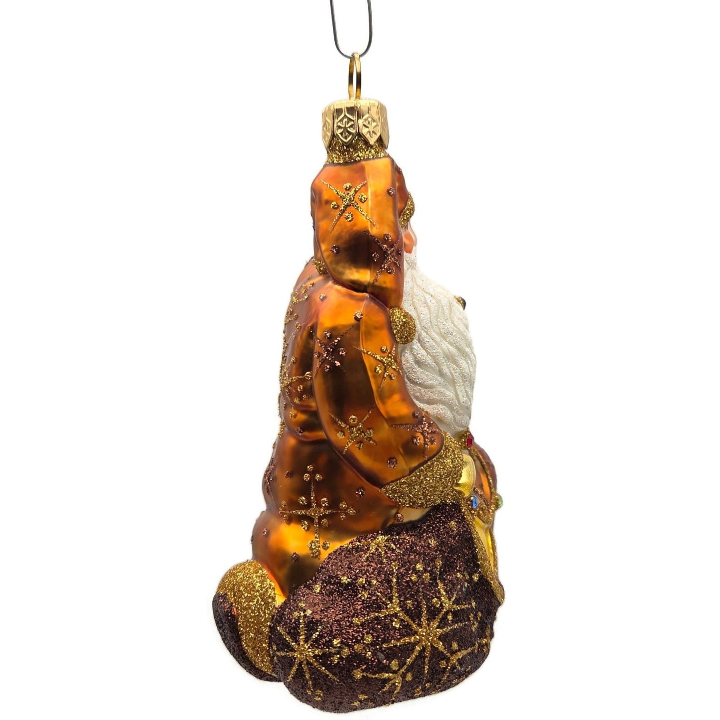 Patricia Breen Five Golden Rings Santa Claus 12 Days Bronze Christmas Ornament