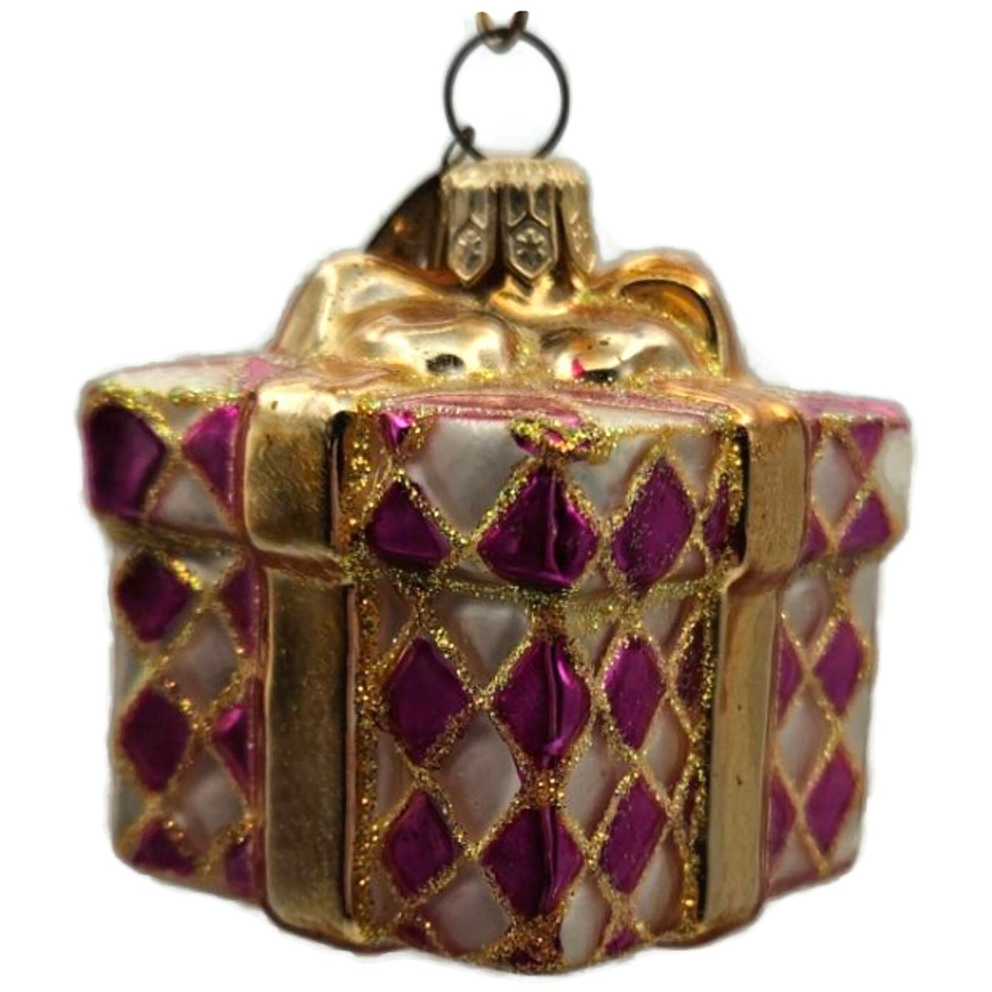 Christopher Radko Pretty Paper Gem Little Gems Pink Christmas Ornament 00-516-0