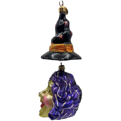 Christopher Radko Witch Topper Halloween Christmas Hat Ornament 02-0041-0