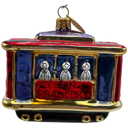 Landmark Creations Cable Car San Francisco California Christmas Tree Ornament