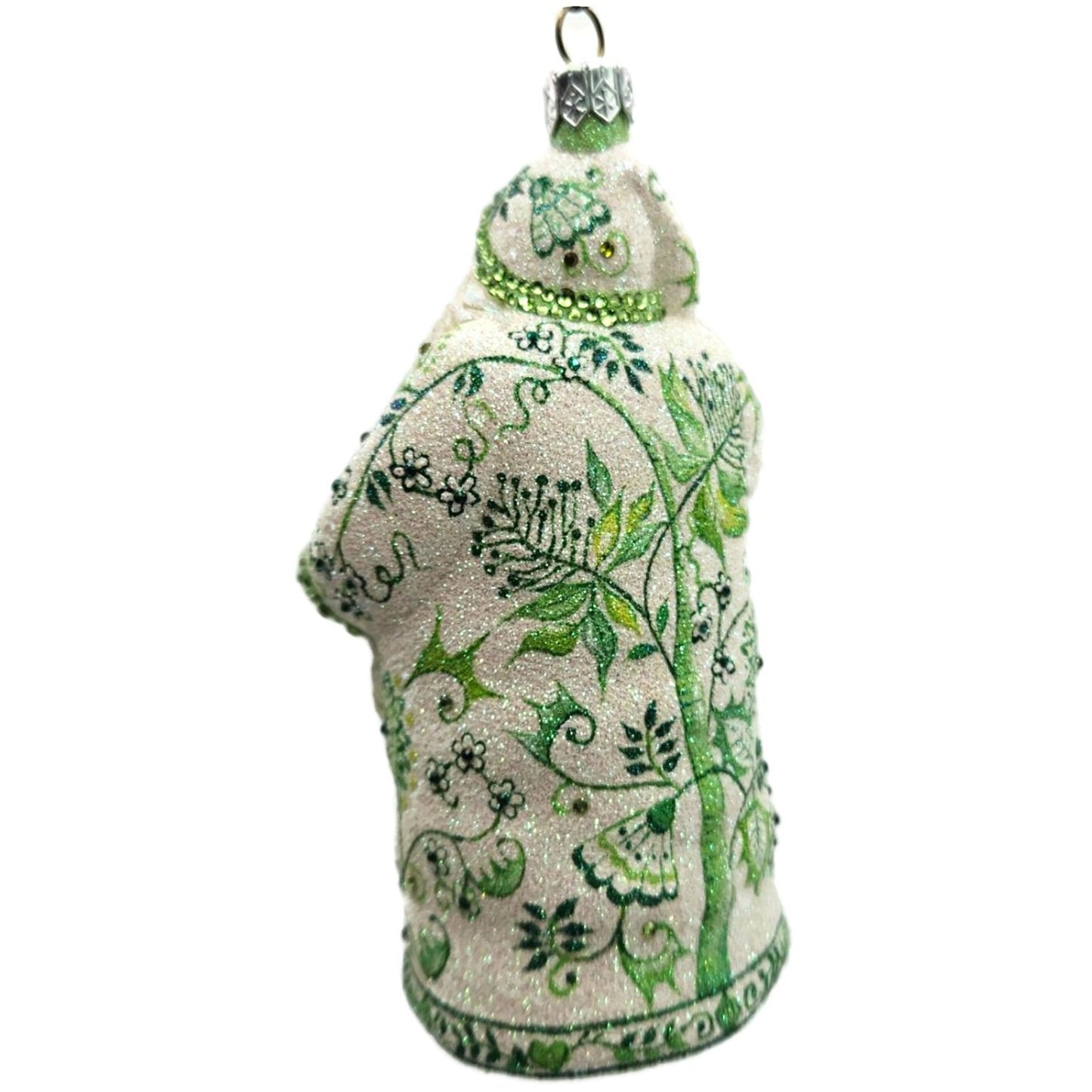 Patricia Breen Connaught Santa Chinoiserie Green Tea Party Christmas Ornament