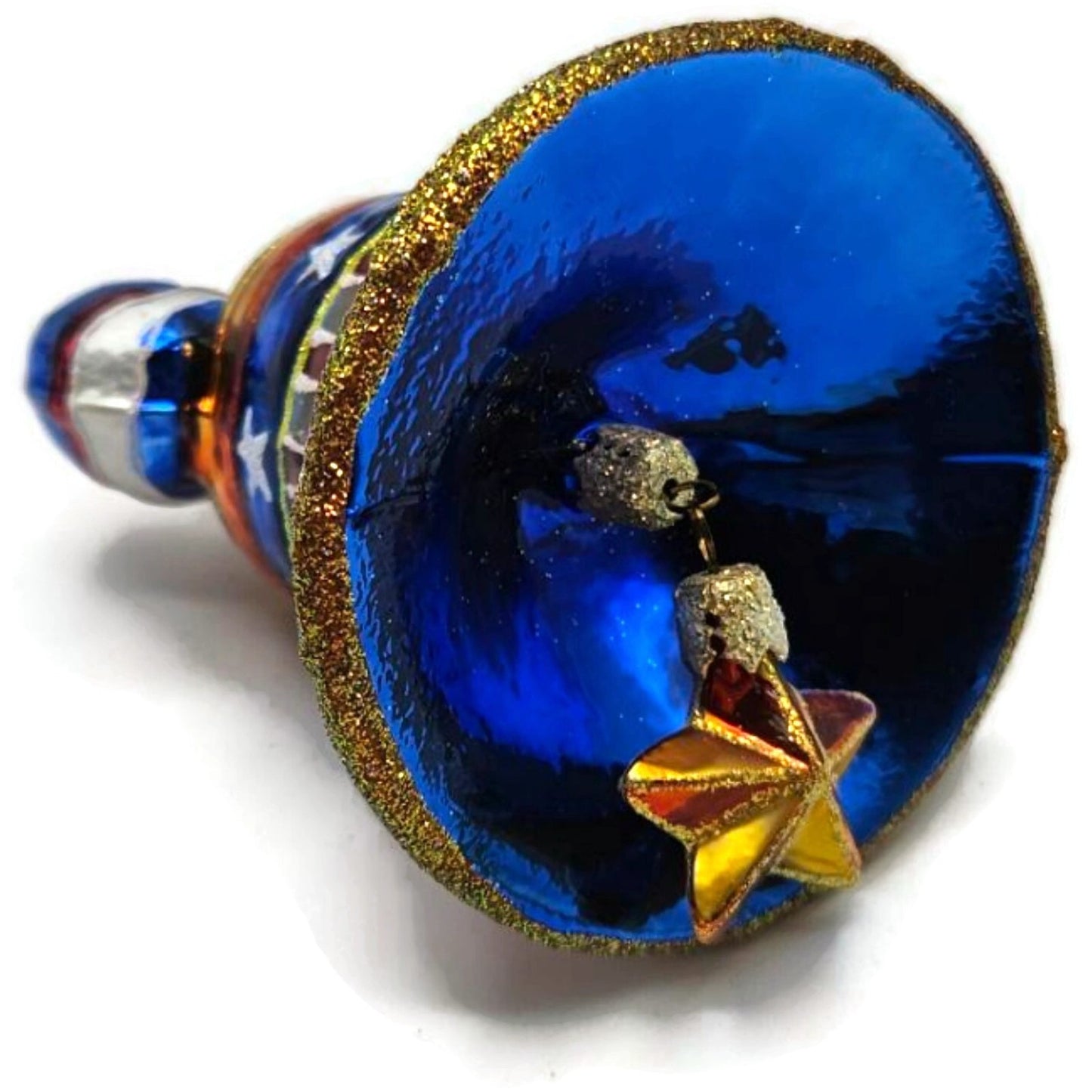 Christopher Radko Freedom Rings Patriotic Bell USA Christmas Ornament 01-0955-0