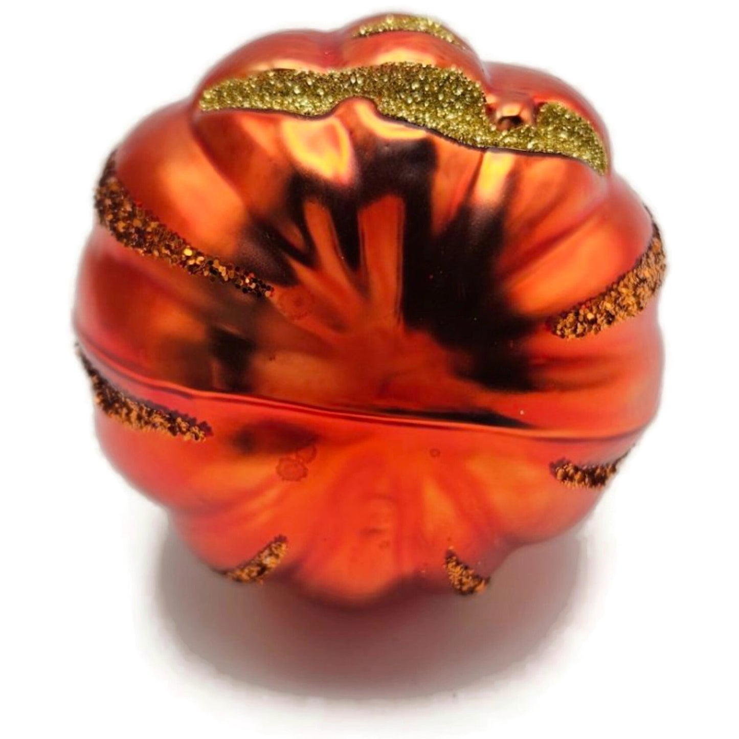 Patricia Breen Cat-O-Lantern Pumpkin Glass Christmas Halloween Ornament 9804