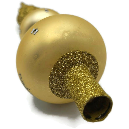 Patricia Breen Miniature Beehive Finial Gold Bee Spring Christmas Tree Topper