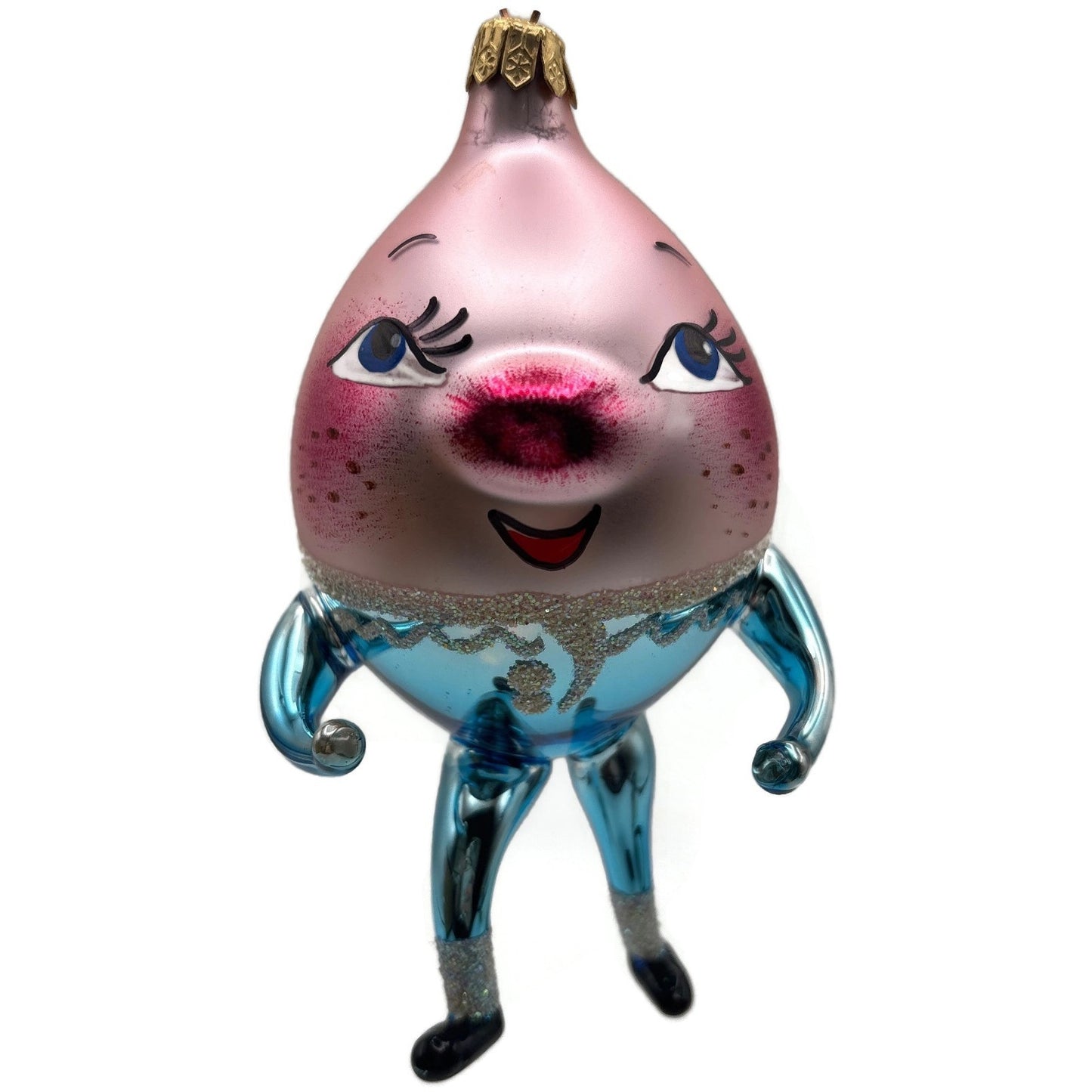 Christopher Radko Humpty Dumpty Italian Glass Signed Christmas Tree Ornament