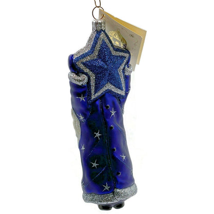 Patricia Breen Ornament Topping the Tannenbaum Blue Stars Christmas Tree Decor