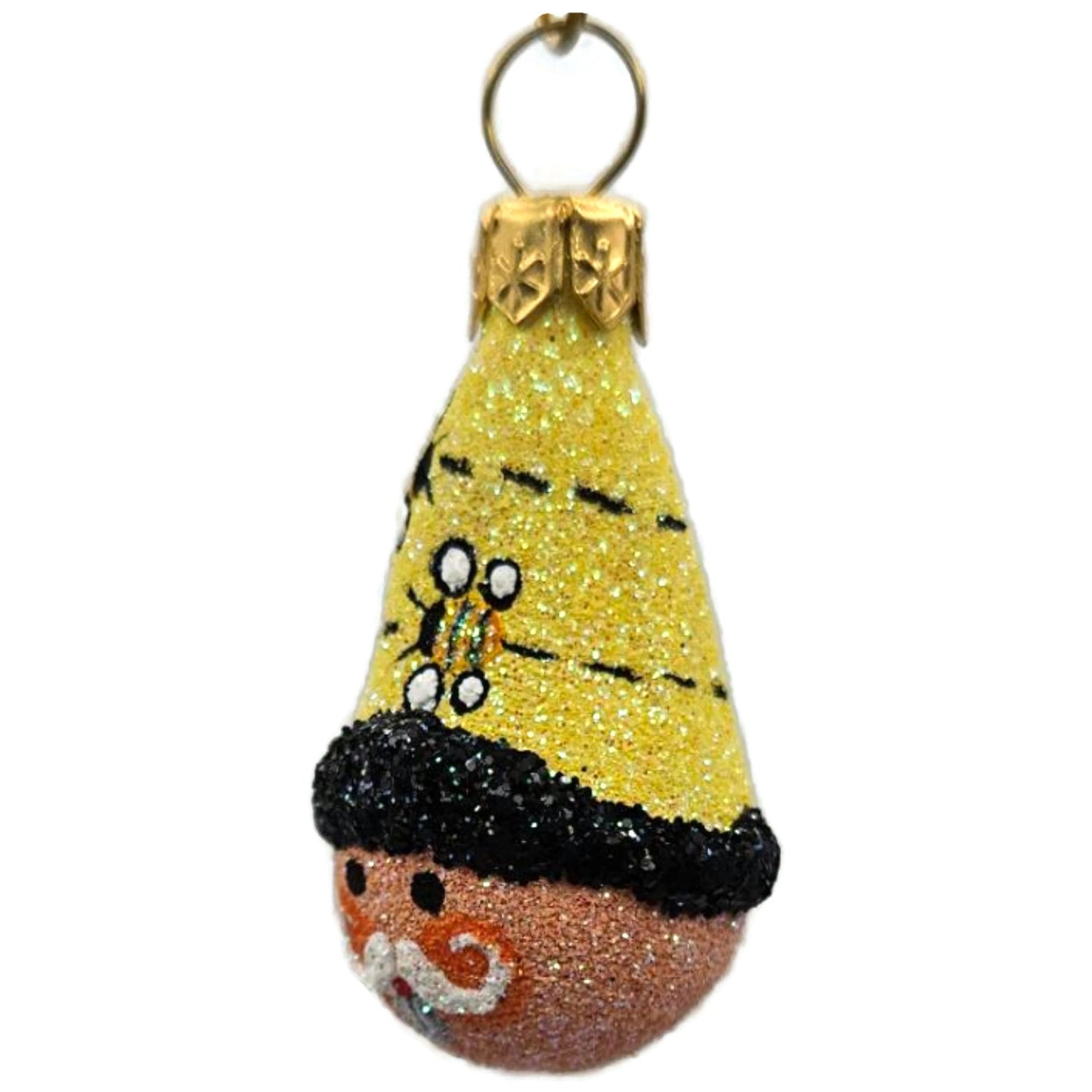 Patricia Breen Petite Tete Bees Yellow Hat Santa Spring Christmas Ornament 2877