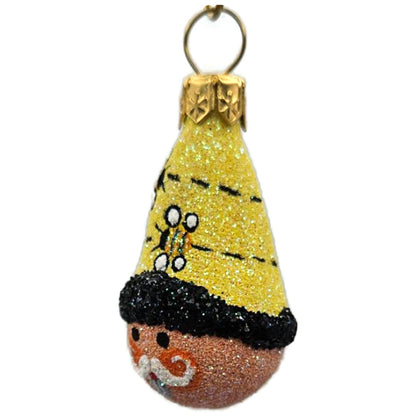 Patricia Breen Petite Tete Bees Yellow Hat Santa Spring Christmas Ornament 2877