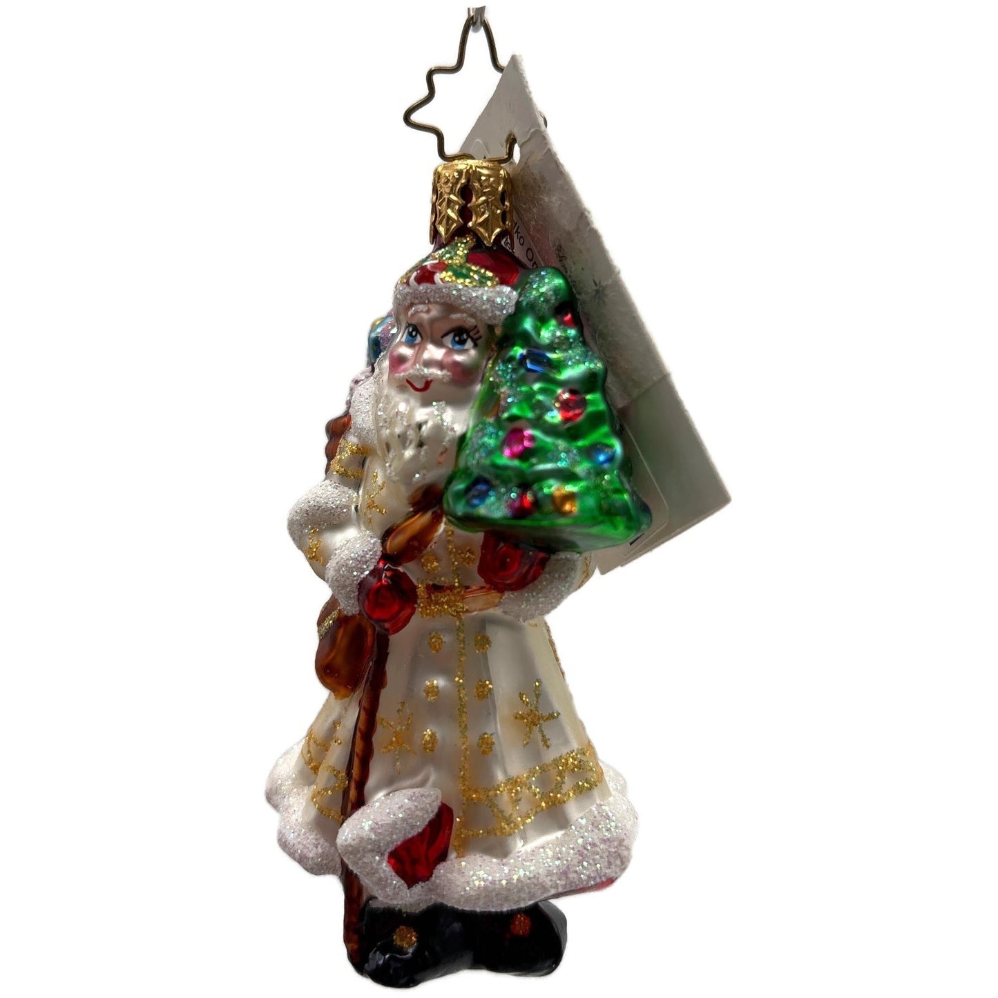 Christopher Radko Satin Winter Nick Little Gems Christmas Tree Ornament 1011242