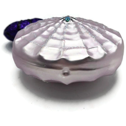 Patricia Breen Victorian Spider Web Lavender Black Glass Halloween Ornament 9650